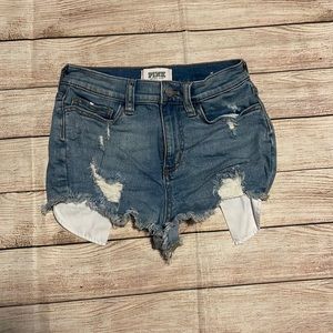 Women’s Pink size 0 Denim Booty 🍑 shorts